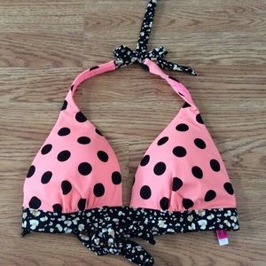 Never worn VS polka dot bikini top